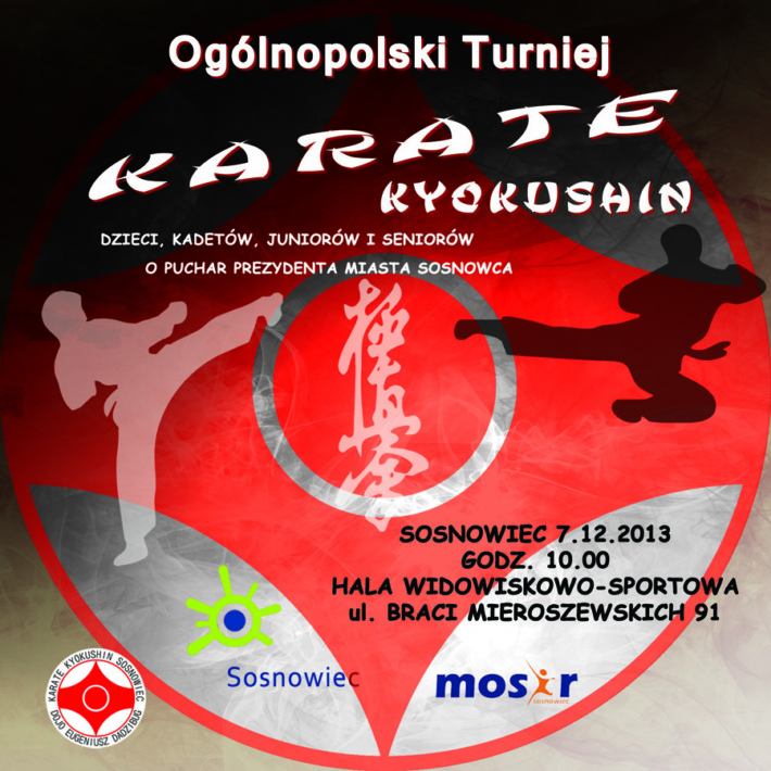 Ogólnopolski Turniej IKO Karate Kyokushin Dzieci, Młodzieży i Seniorów o Puchar Prezydenta Sosnowca - 7.12.2013